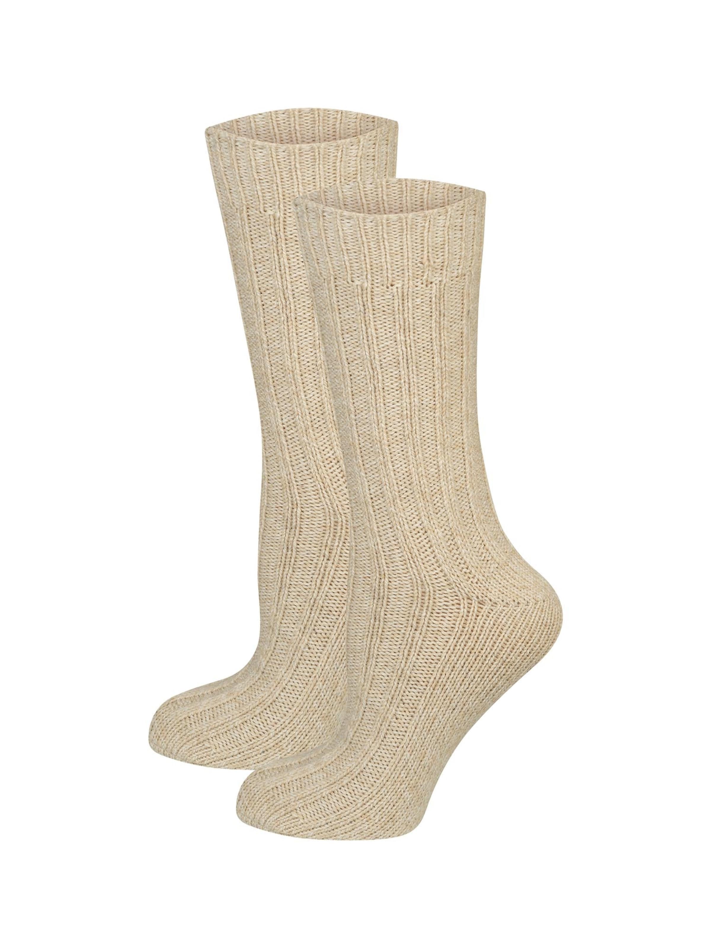Nur Die Sokken ' Woll Socken ' in Beige: voorkant