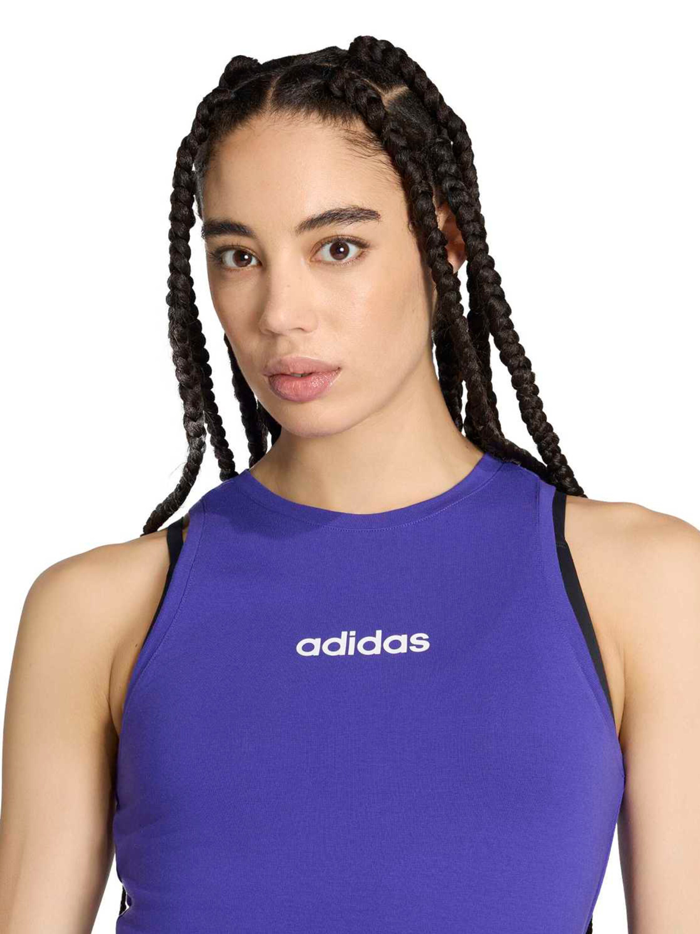 ADIDAS SPORTSWEAR - Top desportivo 'Essentials' em roxo