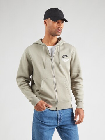 Nike Sportswear Кофта на молнии в Зеленый