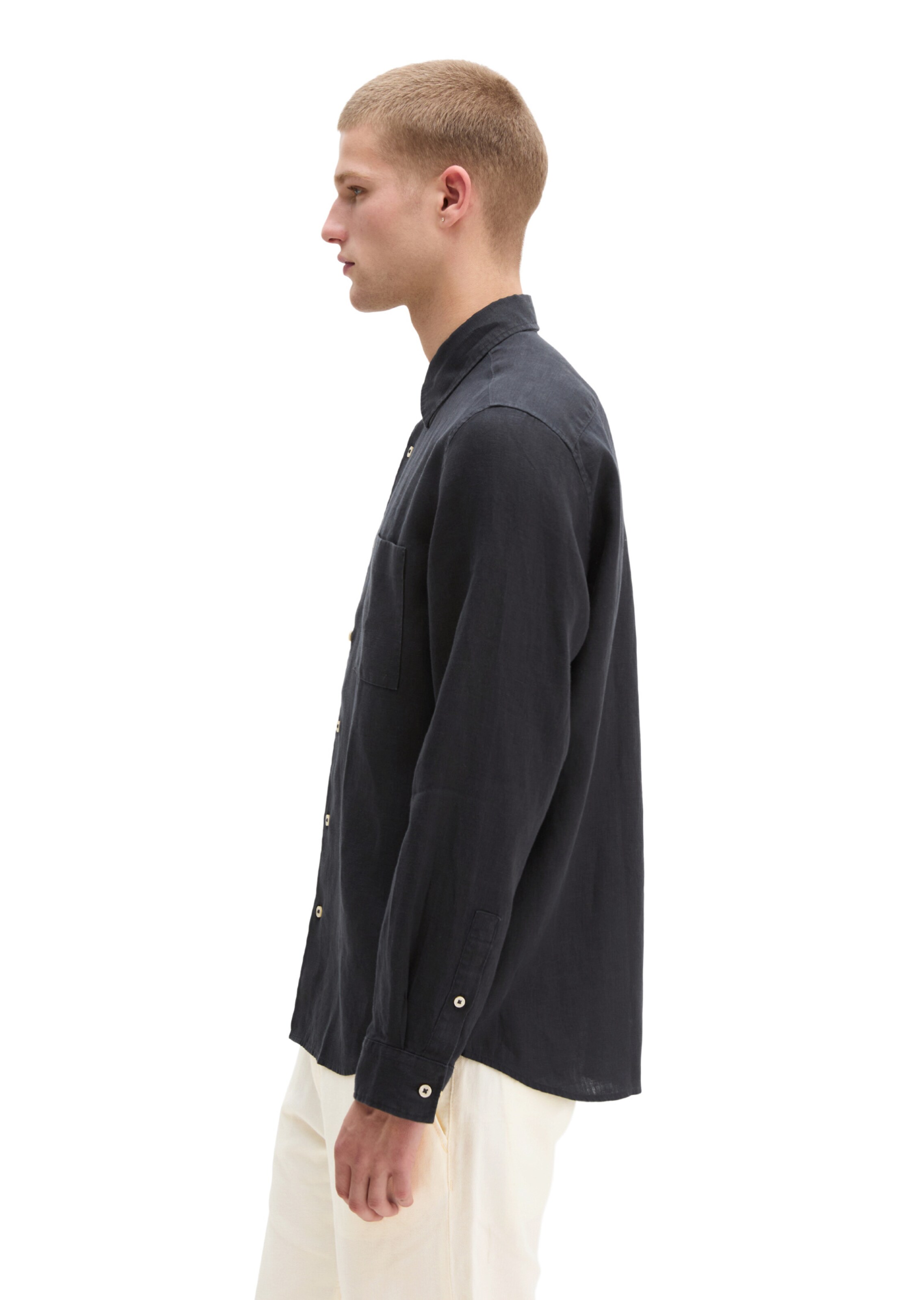 Marc O'Polo Regular Fit Hemd in Schwarz