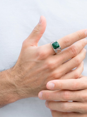 GT Collection Ring  'MALACHITE' in Silber