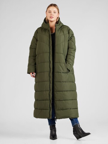 Manteau d’hiver 'DALCON' Noisy May Curve en vert