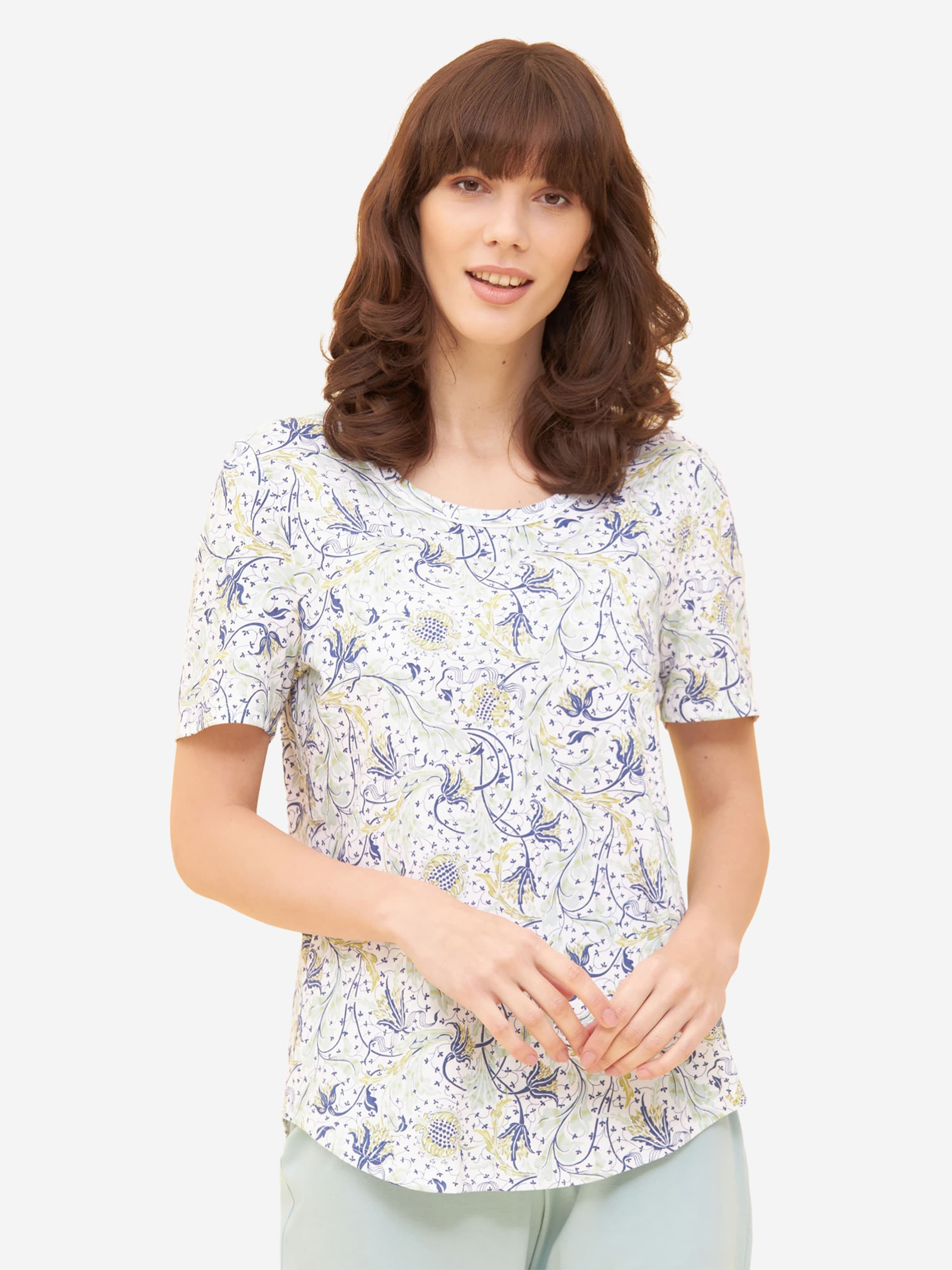 Rösch Pajama shirt ' Basic ' in Blue