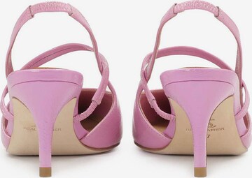 Kazar Pumps med slynger i rosa