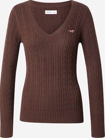 Pull-over HOLLISTER en marron : devant