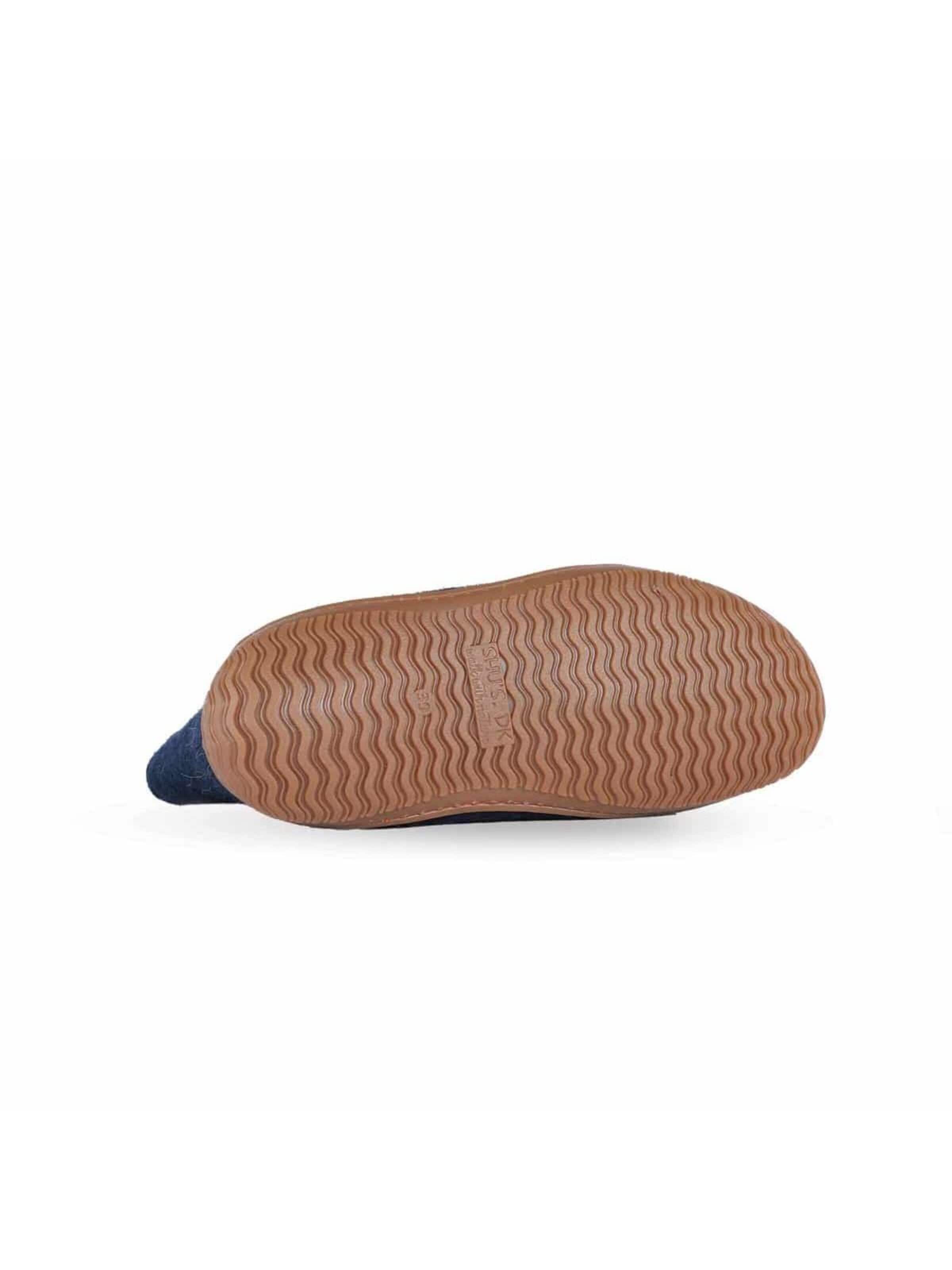 SHUS walk with nature Enkellaarsjes 'Uldstøvle (100% ren uld) m/Gummisål - Dansk Design fra SHUS' in Blauw