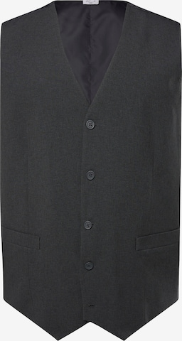 Men Plus Suit Vest in Grey: front