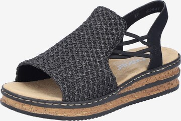 Rieker Sandal in Black: front