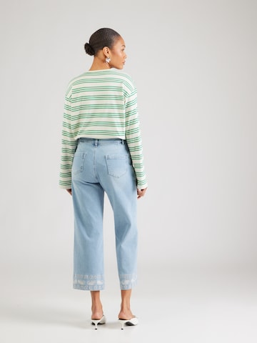 MORE & MORE Wide leg Jeans in Blauw