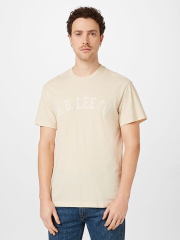 T-Shirt Lee en beige : devant