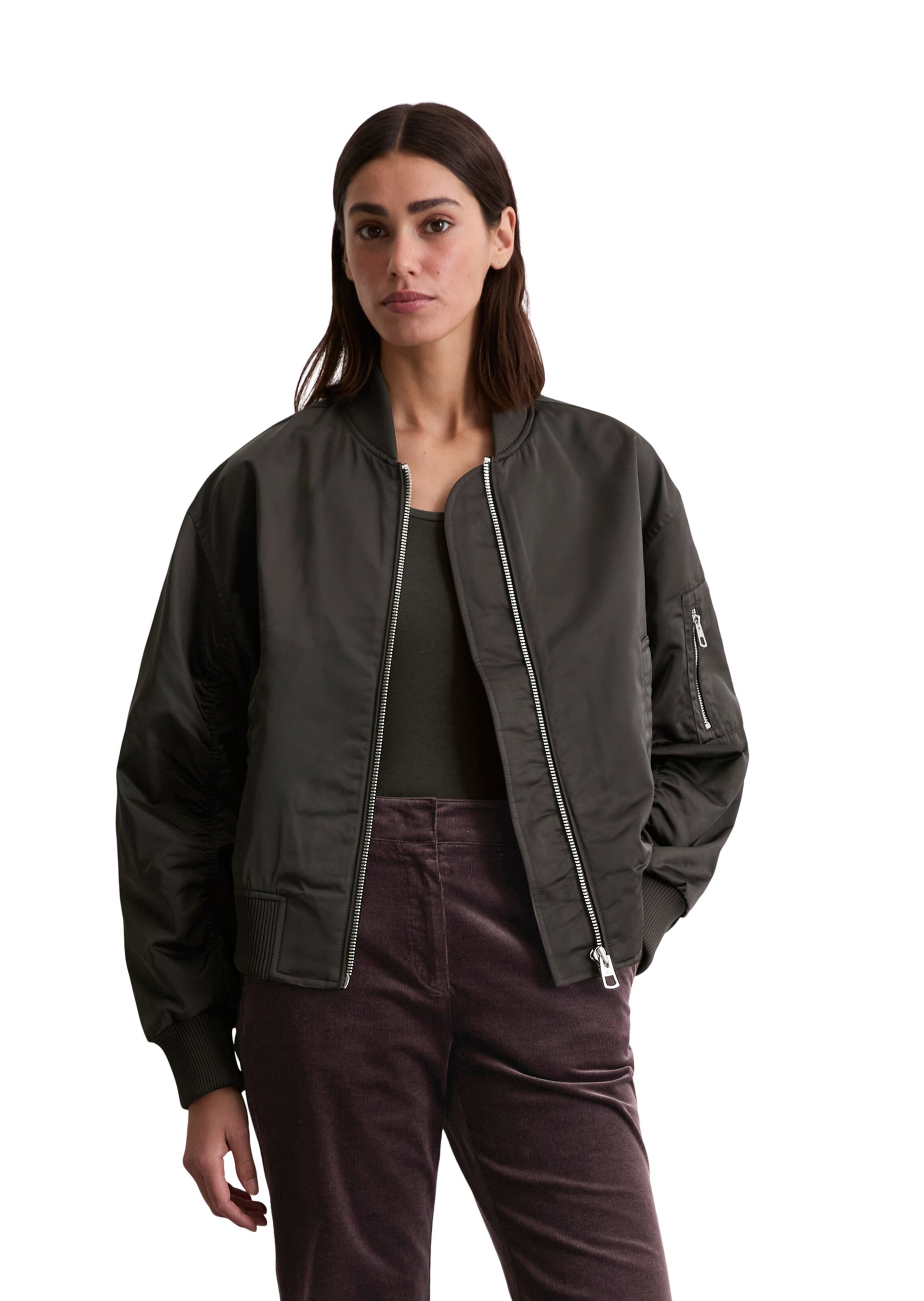 Marc O'Polo Демисезонная куртка в Коричневый: спереди