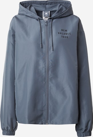 new balance - Chaqueta de entretiempo 'Iconic Collegiate' en gris: frente