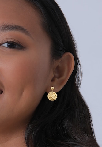 ELLI Earrings 'Geo' in Gold: front