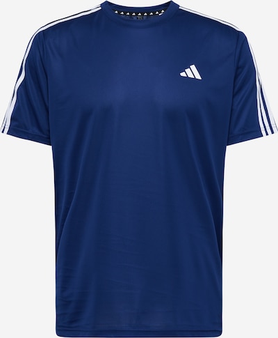 ADIDAS PERFORMANCE T-Shirt fonctionnel 'Train Essentials 3-Stripes ' en bleu foncé / blanc, Vue avec produit