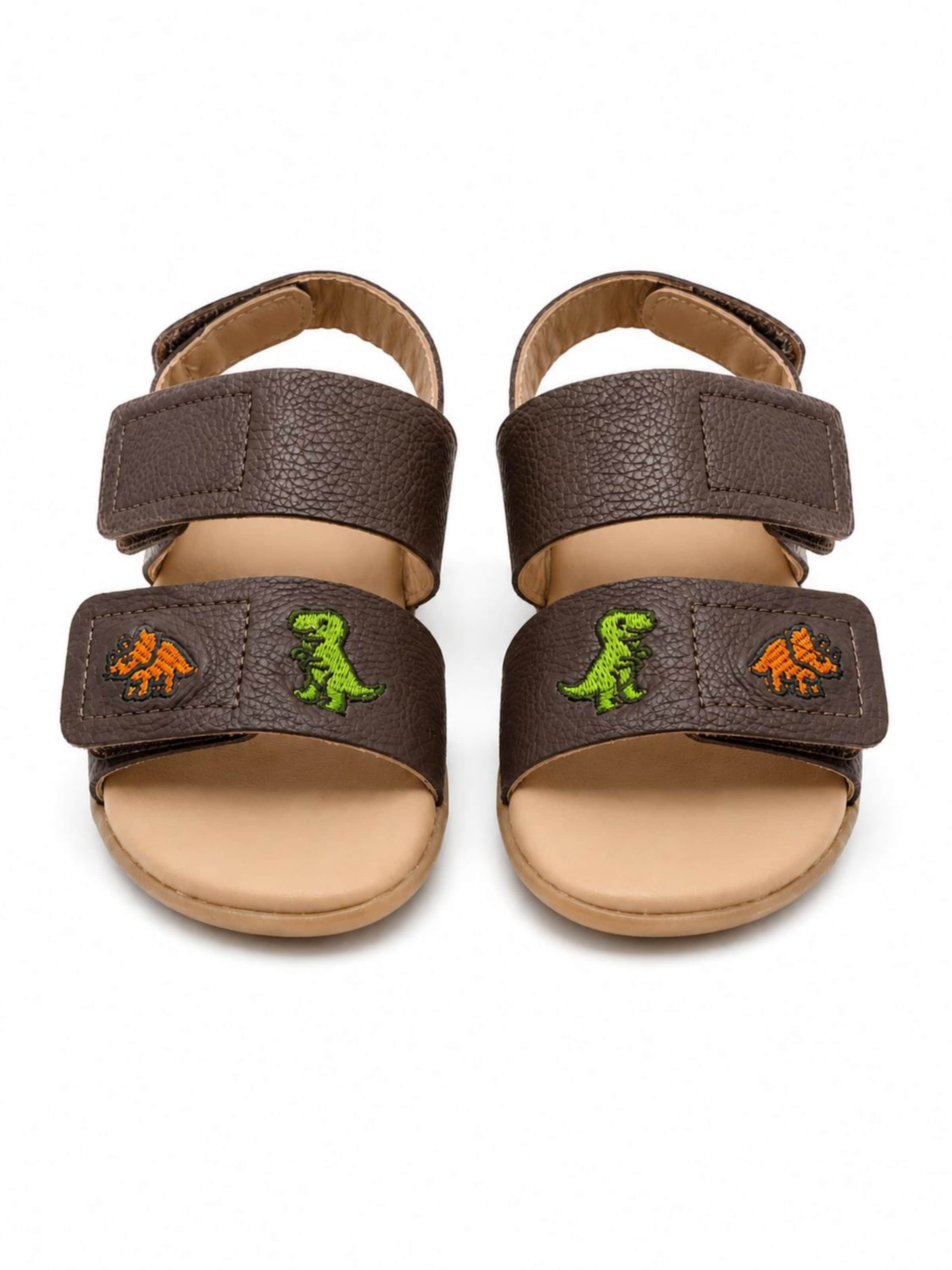 LIO&Friends Sandals 'LIO&friends - Kindersandale - Jungen - Barfußsandale - braun' in Brown: front