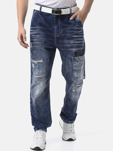 CIPO & BAXX Loosefit Jeans 'CD907' in Blauw: voorkant