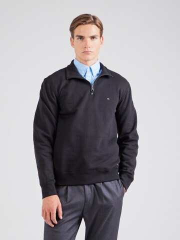 TOMMY HILFIGER Majica 'ESSENTIAL' | črna barva: sprednja stran