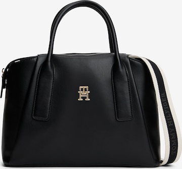 TOMMY HILFIGER Дамска чанта 'ESSENTIAL' в черно: отпред