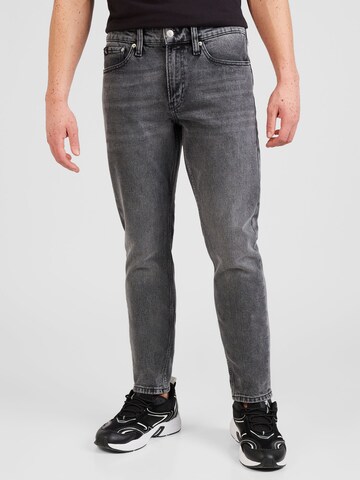 Slimfit Jeans 'SLIM TAPER' de la Calvin Klein Jeans pe negru: față