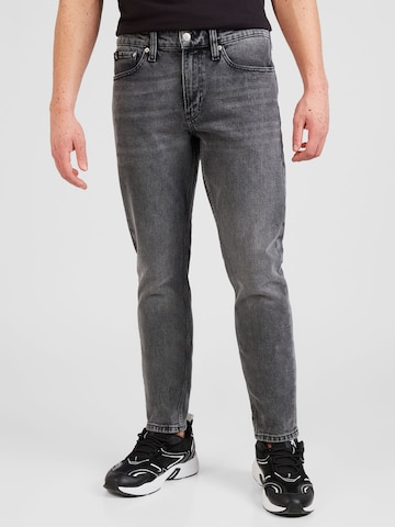 Calvin Klein Jeans Slimfit Jeans i svart: forside