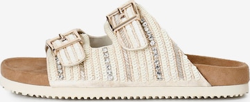 Sandalo di CAFè NOIR in beige: frontale