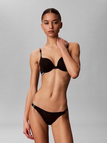 Calvin Klein String in Schwarz: Vorderseite
