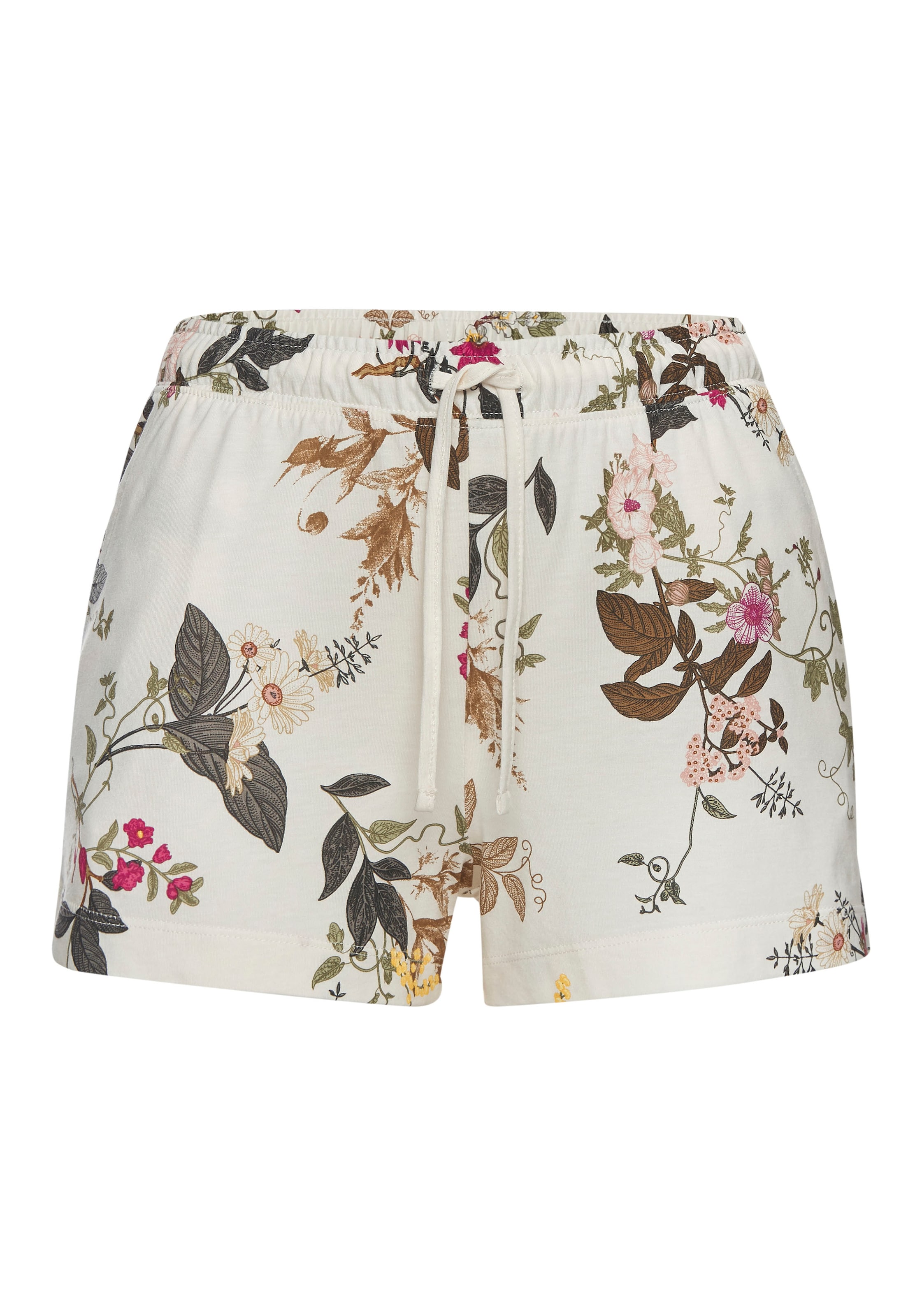 LASCANA Short Pajama Set in White: front