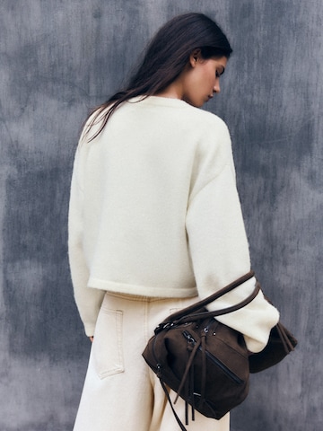 Cardigan Bershka en blanc
