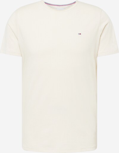 Tommy Jeans T-Shirt 'Jaspe' en beige clair / bleu marine / rouge / blanc, Vue avec produit