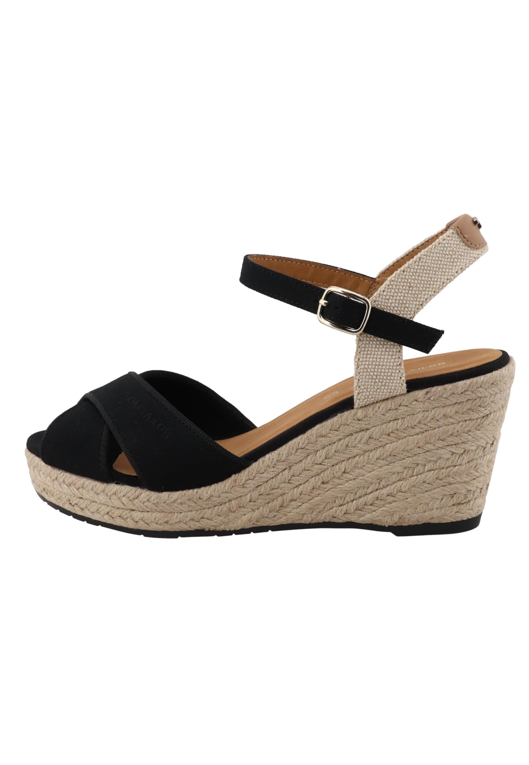 TOM TAILOR - Sandalias en negro