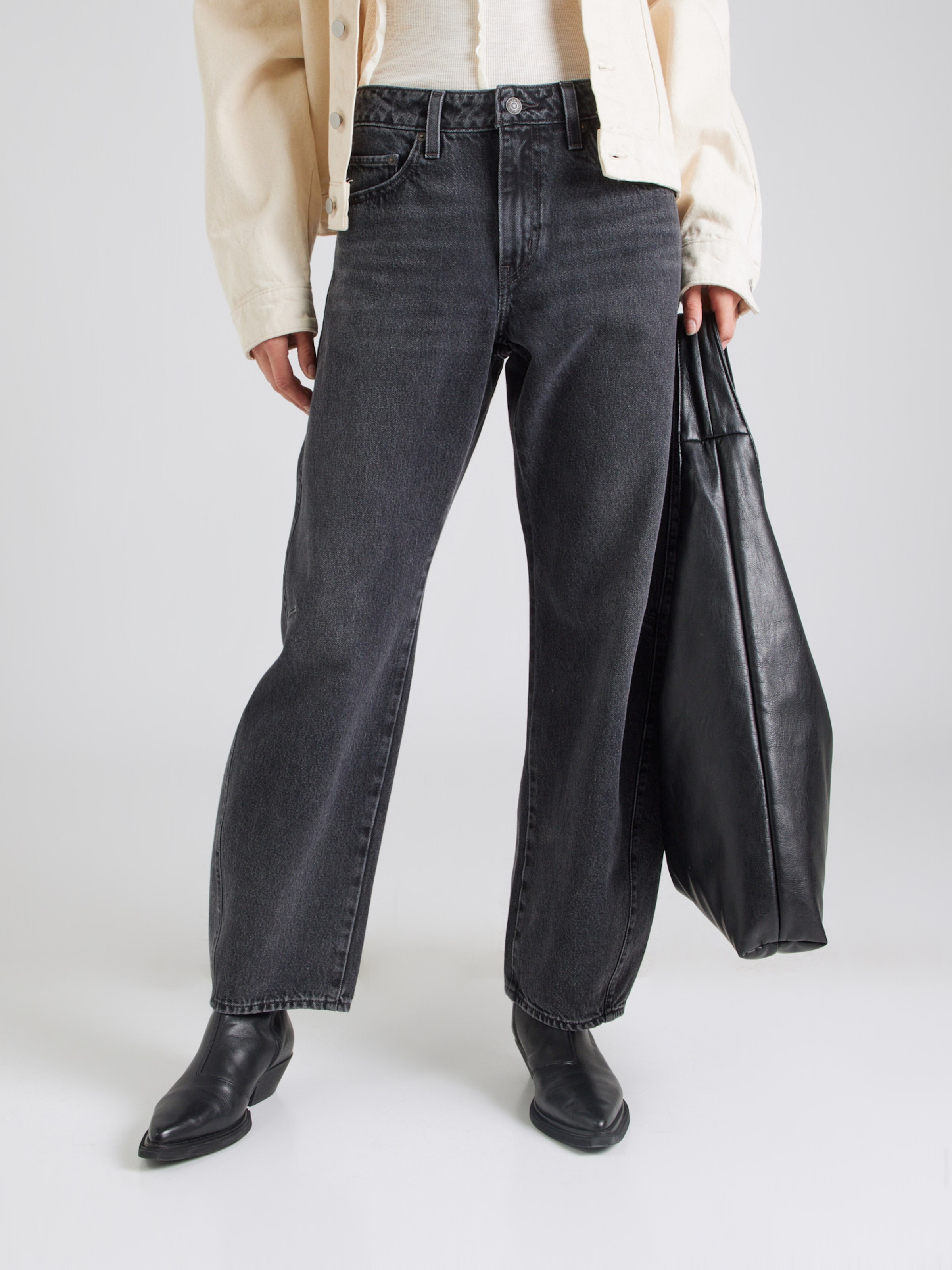 パンツ Levi's BAGGY DAD BARREL JEANS 27inch LEVI'S ® Baggy Jeans 'BAGGY DAD BARREL' pe Negru Denim | ABOUT YOU