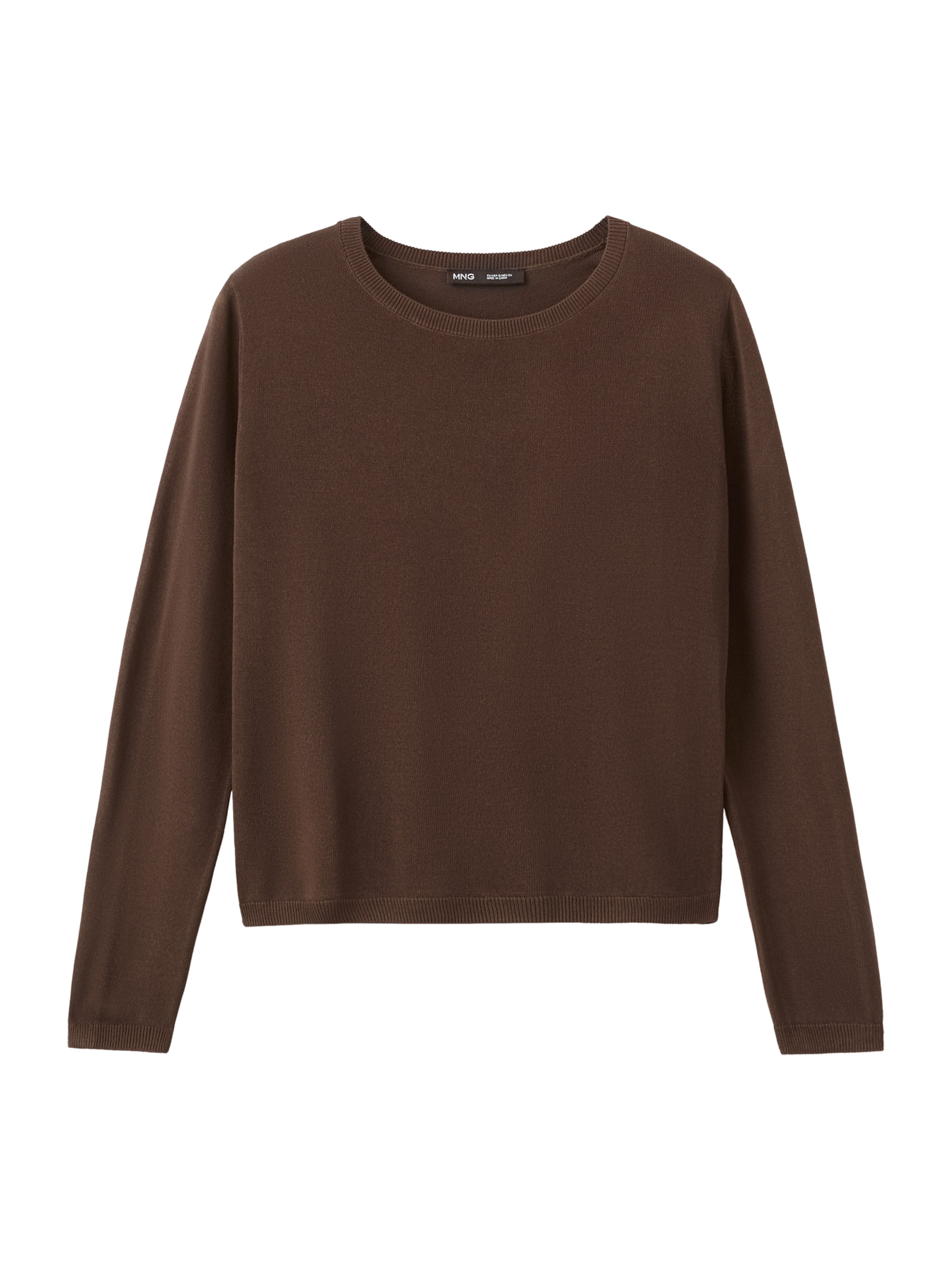 MANGO Pull-over 'TENCY' en chocolat, Vue avec produit