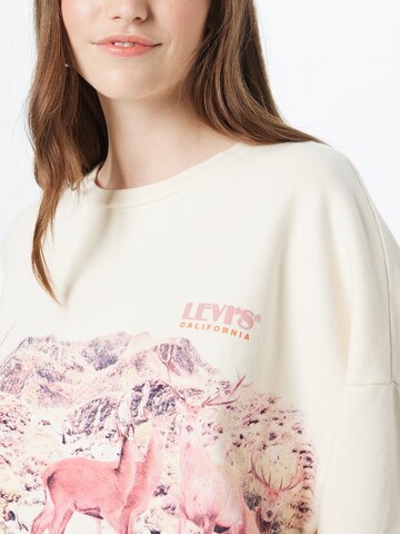LEVI'S ® Μπλούζα φούτερ 'Graphic Prism Crew' σε μπεζ