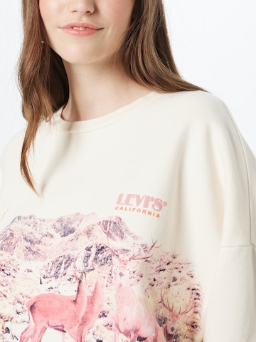 LEVI'S ® - Sweatshirt 'Graphic Prism Crew' em bege