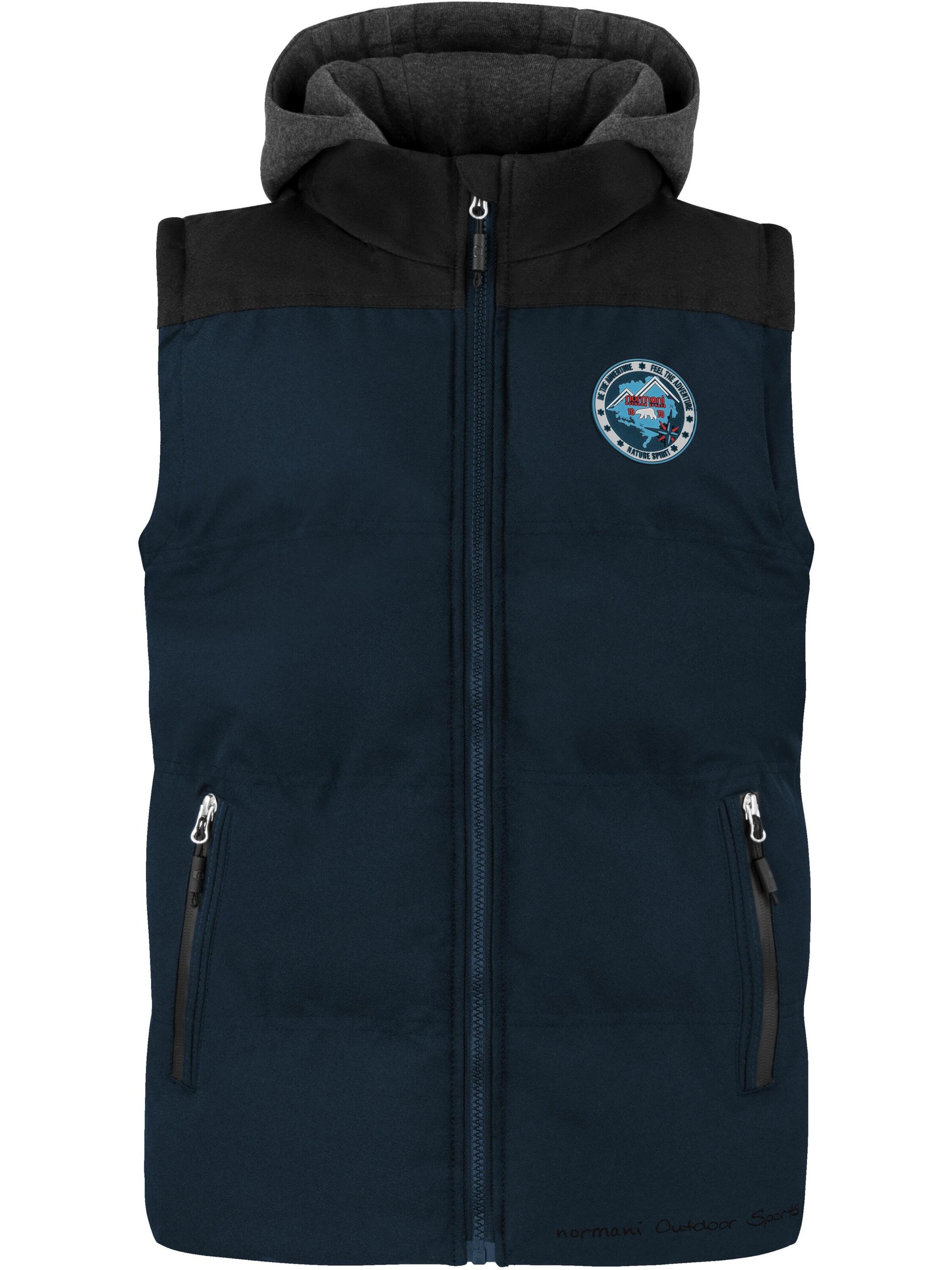 normani Sportbodywarmer 'Skien' in Blauw: voorkant