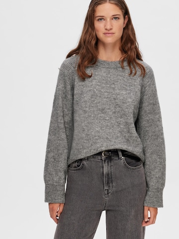 Pull-over 'RENA' SELECTED FEMME en gris