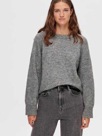 SELECTED FEMME Sweater 'RENA' in Grey