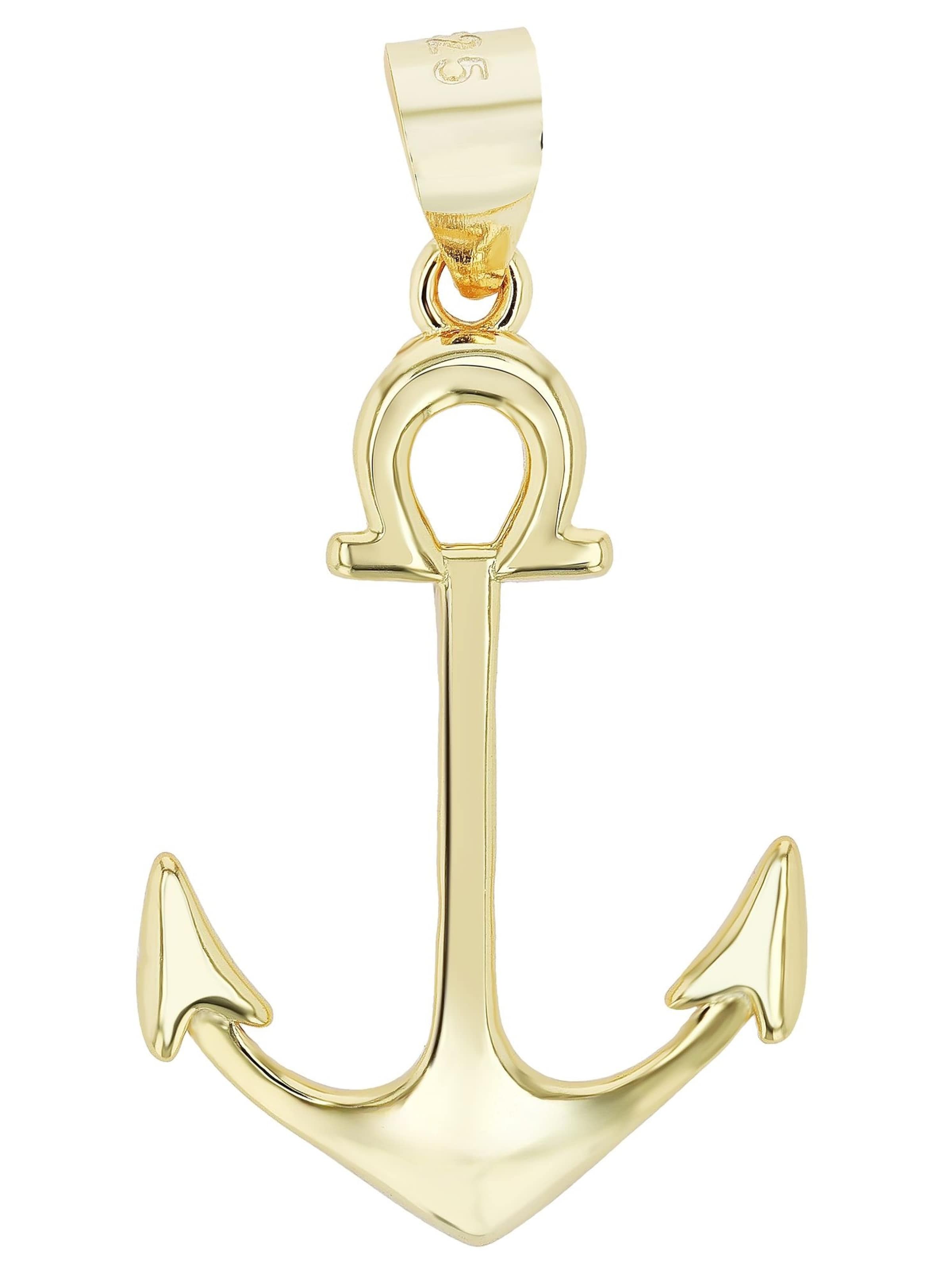 Akzent Pendant 'Nahid, 925 Sterlingsilber, langlebig' in Gold: front