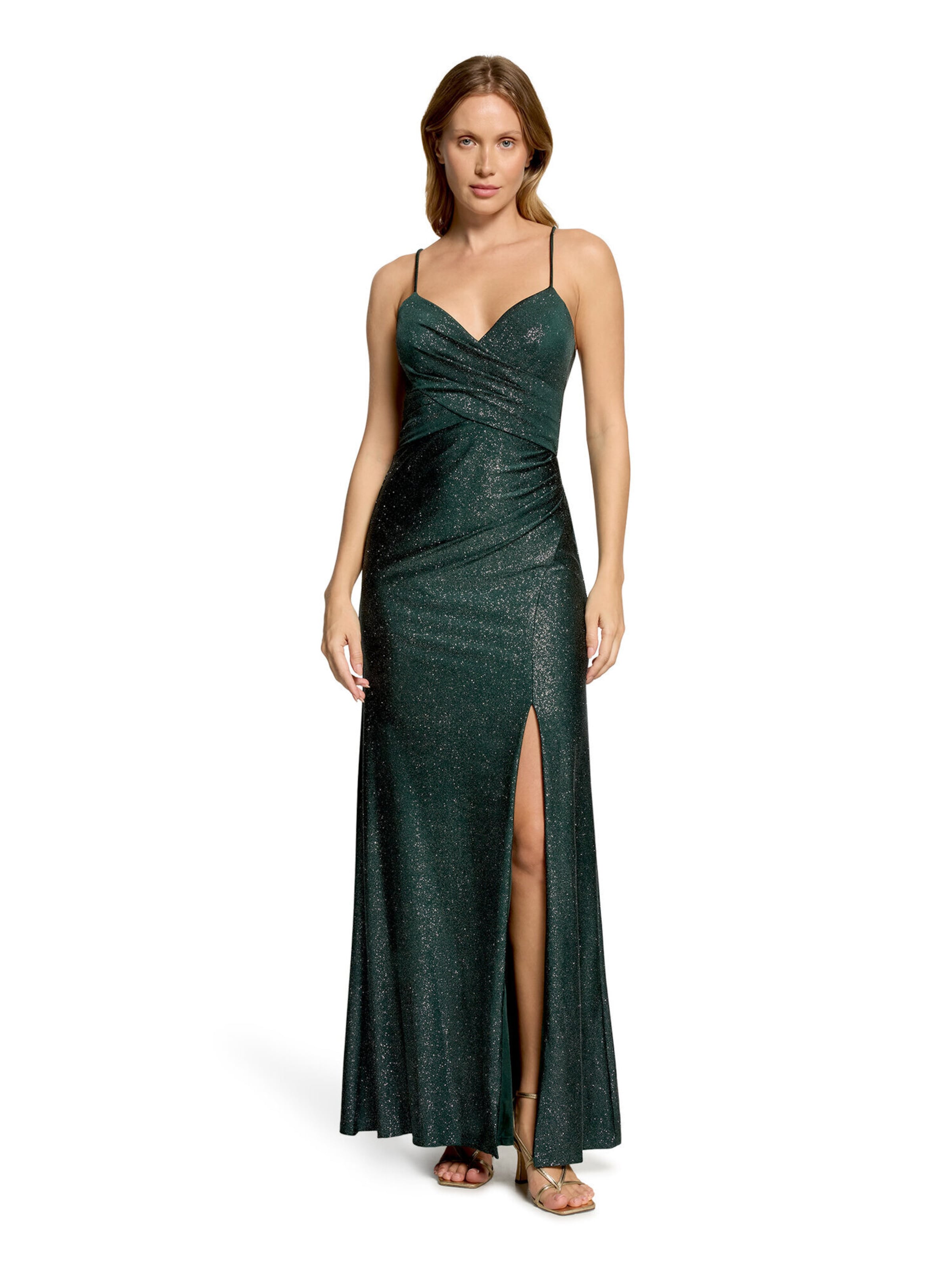 Robe de soirée Vera Mont en vert : devant