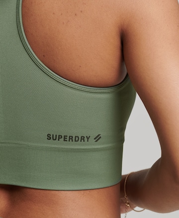 Superdry Bustier Sport bh in Groen