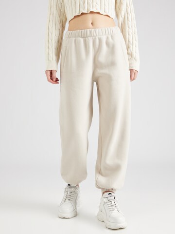 Effilé Pantalon 'ESSENTIAL SUNDAY' Abercrombie & Fitch en beige : devant