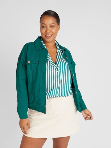 Veste mi-saison 'DREW' ONLY Carmakoma en vert : devant