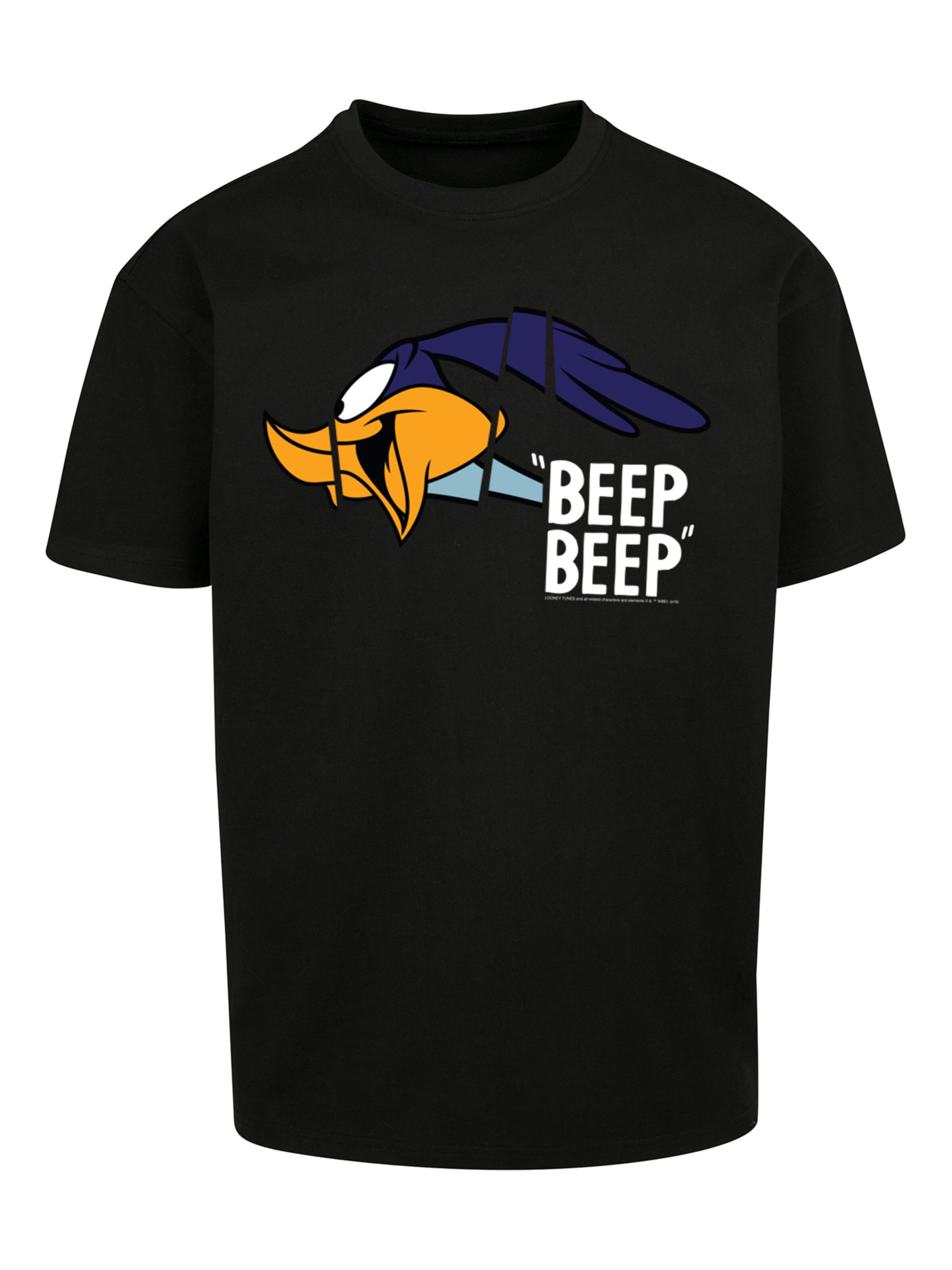 F4NT4STIC T-Shirt 'Looney Tunes ' in Schwarz: Vorderseite