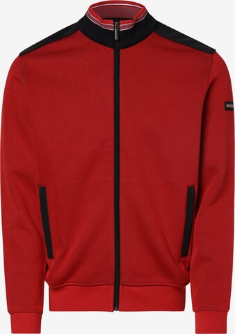 bugatti Zip-Up Hoodie in Red: front