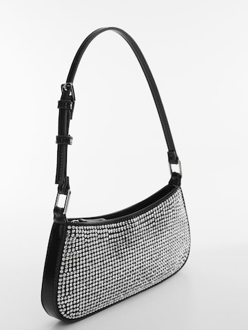 MANGO Shoulder Bag 'MARTHA' in Black: front