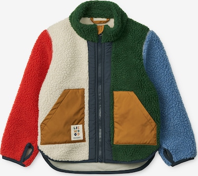 Flisinis džemperis 'Noam Pile' iš Liewood, spalva – kremo / šviesiai mėlyna / žalia / raudona, Prekių apžvalga