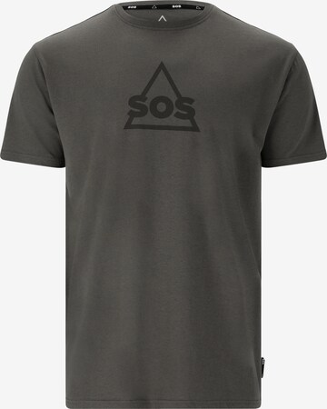 SOS Shirt in Grau: predná strana