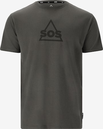 SOS Shirt in Grijs: voorkant
