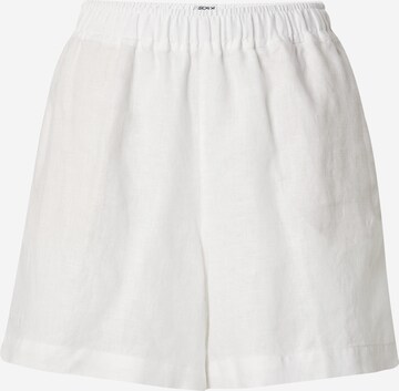 Soccx Широка кройка Панталон в бяло: отпред