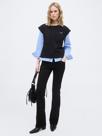 T-shirt 'BLOOMA' Pepe Jeans en noir